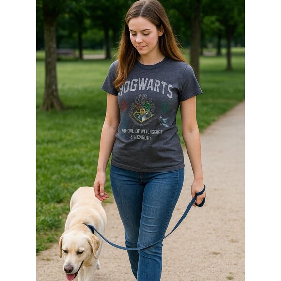 Harry Potter Hogwarts Shirt Woman's Top School of Witchcraft & Wizardry Graphic - Picture 8 of 8